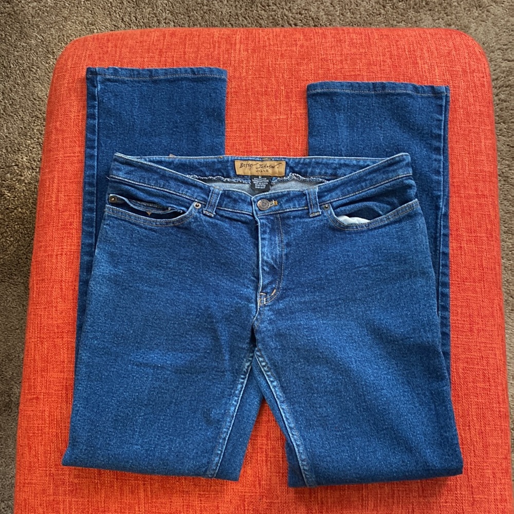 Betsey Johnson 90’s Y2K Low Rise Blue Denim Jeans
